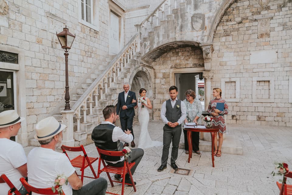 wedding ceremony trogir